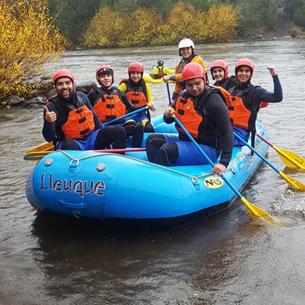 Camping Lleuque Pucón rafting